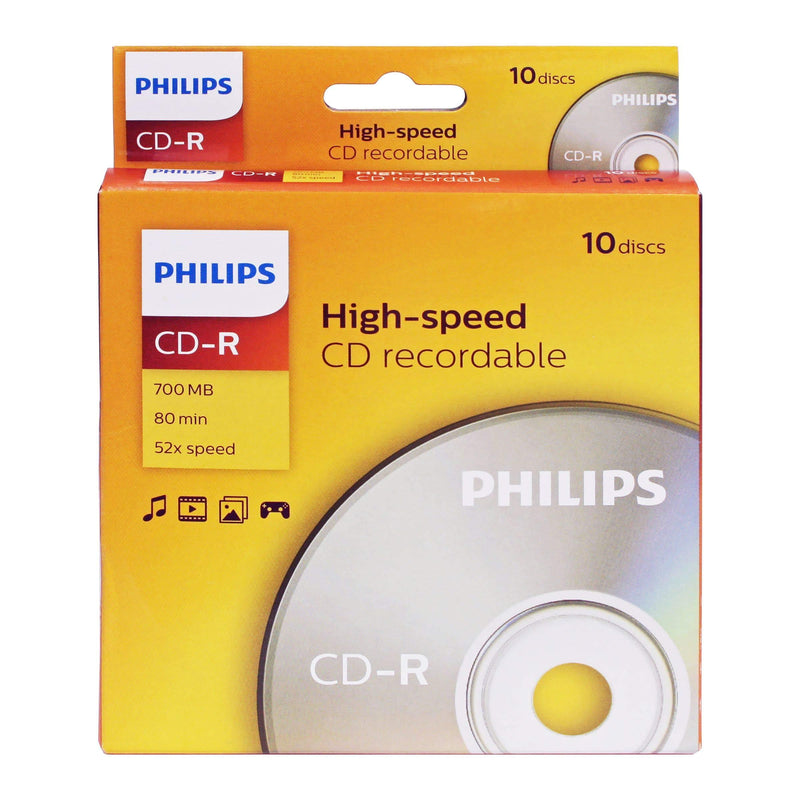 Philips CR7D5BB10/17 CD-R 10Pk PEG Bx - LeoForward Australia