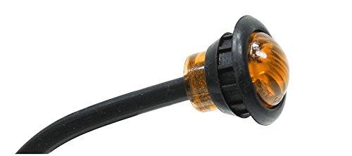  [AUSTRALIA] - Vehicle Safety Manufacturing 3305AY180 Amber Universal 3-Diode Micro Marker Lamp with Grommet and Bullet Terminals