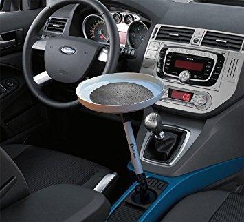  [AUSTRALIA] - Zento Deals Handy Swivel Round Tray - for a More Organized and Convenient Time in Your Car