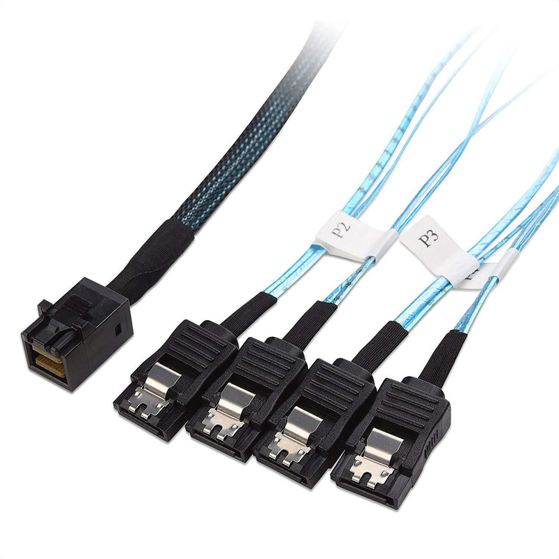 Cable Matters Internal Mini SAS HD to SATA Cable (SFF-8643 to SATA Forward Breakout) 3.3 Feet, 1m - LeoForward Australia