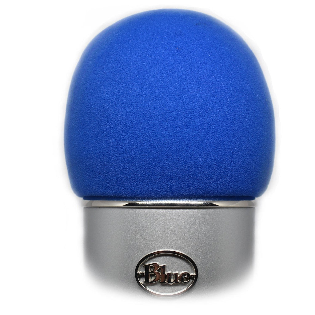  [AUSTRALIA] - Professional Foam Windscreen for Blue Yeti - Covers Other Large Microphones, such as MXL, Audio Technica and Many More - Quality Sponge Material Makes This The Perfect Pop Filter for your Mic (Blue)