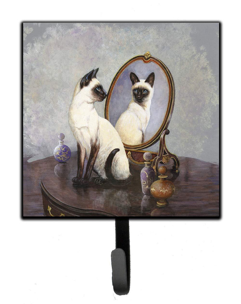 Caroline's Treasures BDBA0360SH4 Siamese Reflection by Daphne Baxter Leash or Key Holder, 7Hx4.25W, Multicolor - LeoForward Australia