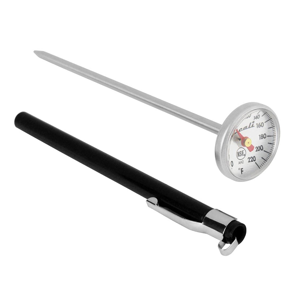 Escali AH2 NSF Certified Commercial Instant Read Small Dial Thermometer, Protective Sheath, Silver - LeoForward Australia