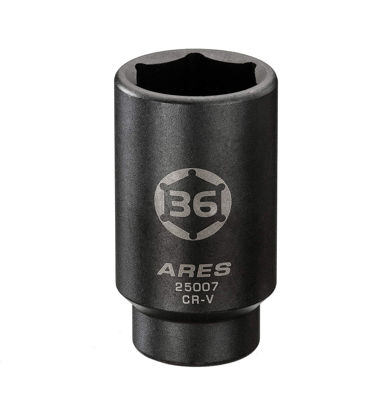 [AUSTRALIA] - ARES 25007-1/2-Inch Drive 6 Point Axle Nut Socket (36MM) - Extra Deep Impact Socket for Easy Removal of Axle Shaft Nuts 36MM