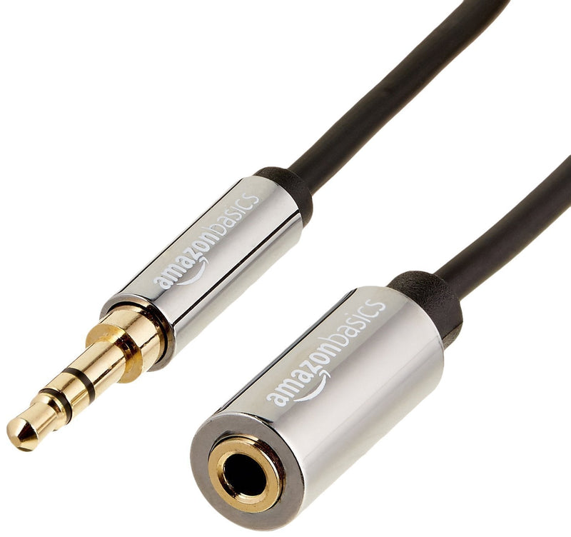 Amazon Basics 3.5mm Male to Female Stereo Audio Extension Adapter Cable - 6 Feet 1-Pack - LeoForward Australia