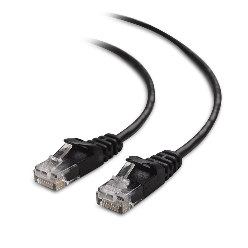 Cable Matters Snagless Long Cat6 Ultra Thin Ethernet Cable (Thin Cat6 Cable) in Black 50 ft - LeoForward Australia