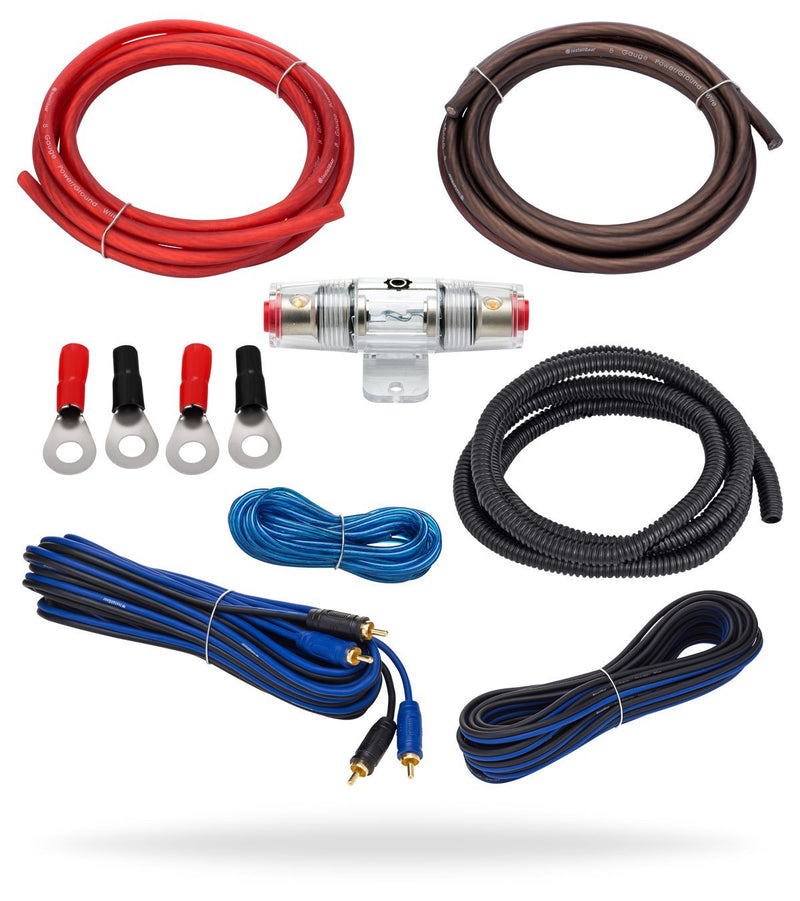  [AUSTRALIA] - InstallGear 8 Gauge Amp Kit Ga Amplifier Installation Wiring True Spec and Soft Touch Wire
