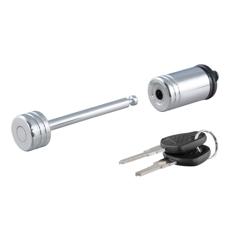  [AUSTRALIA] - CURT 23522 Chrome Trailer Tongue Lock 1/4-Inch Pin Diameter, Up to 2-1/2-Inch Coupler Span