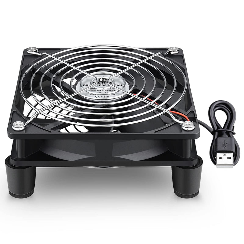  [AUSTRALIA] - Gdstime 120mm 12cm 5 inches 5V USB Power Cooling Fan for TV Box Router Cooler