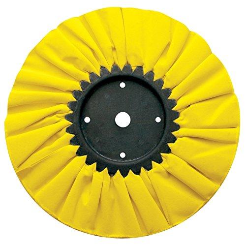  [AUSTRALIA] - United Pacific 90030 10" Yellow Treated Airway Buff - 5/8" & 1/2" Arbor, 1 Pack