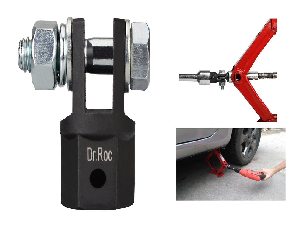  [AUSTRALIA] - Dr.Roc Scissor Jack Adapter for 1/2 Inch Drive Impact Wrench or 13/16 Inch Lug Wrench or Power Drills, Scissor Jack Drill Adapter for Impact Drills Socket Automotive Jack RV Trailer Leveling Jack