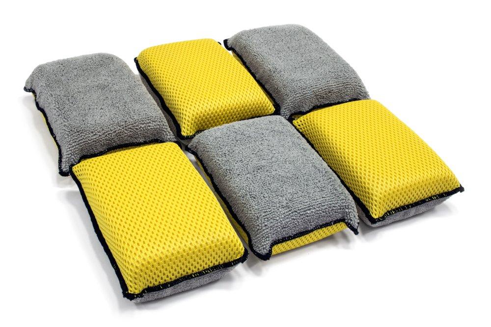  [AUSTRALIA] - Autofiber Upholstery and Leather Microfiber Scrubbing Sponge (6 Pack)