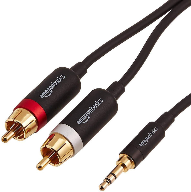 Amazon Basics 3.5mm to 2-Male RCA Adapter Audio Stereo Cable - 4 Feet - LeoForward Australia