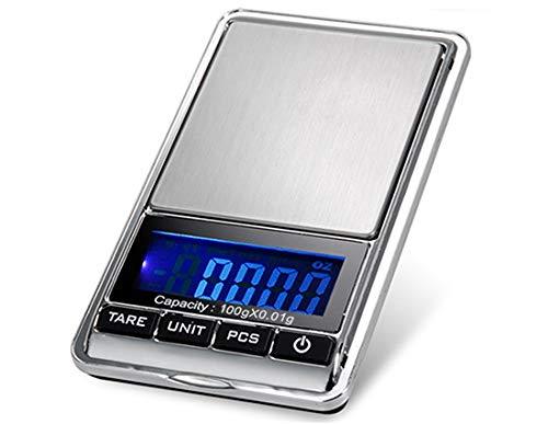 TBBSC Jewelry Scale,Reloading Weighing, High, Precision Digital Pocket Scale (Silver-100g/0.01g) Silver-100g/0.01g - LeoForward Australia
