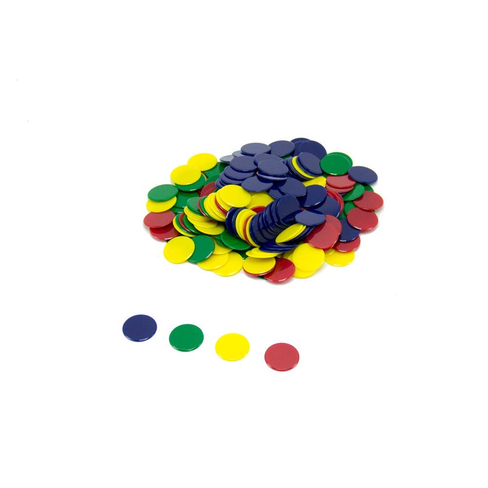  [AUSTRALIA] - hand2mind Plastic Solid Bingo Chips, Chips for Games, Counting Manipulatvies, Game Chips, Math Counters for Kids, Counting Chips, Math Manipulatives, Math Bingo, Counters for Kids Math (Set of 200)
