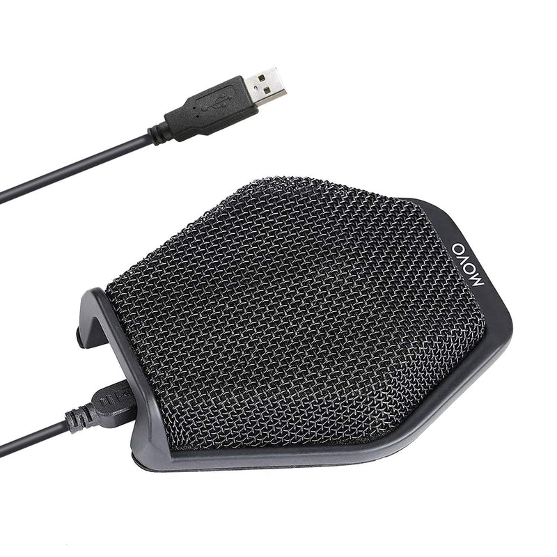  [AUSTRALIA] - Movo MC1000 Conference USB Microphone for Computer Desktop and Laptop with 180° / 20' Long Pick up Range Compatible with Windows and Mac for Dictation, Recording, YouTube, Conference Call, Skype