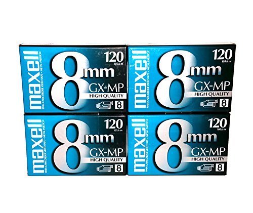  [AUSTRALIA] - Maxell 8mm GX-MP 120 Video Camcorder tapes (4-pack)