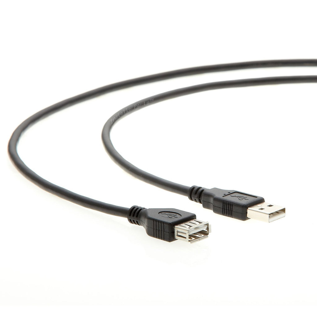 InstallerParts 3 ft USB 2.0 High Speed Extension Cable - A-Male to A-Female - Black 3 Feet - LeoForward Australia