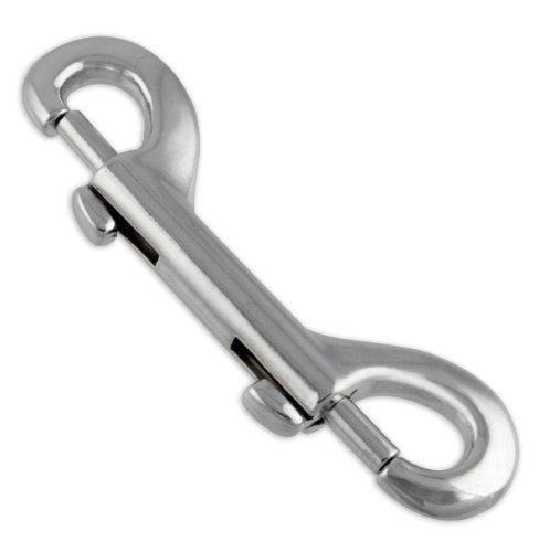  [AUSTRALIA] - ProTool - Double Ended Snap Hook, Nickel Plated, Length Overall (3 1/2 Inches) (6-Pack)