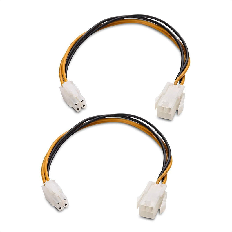 Cable Matters 2-Pack ATX Power Supply 4-Pin CPU Male to Female Extension Cable - 8 Inches - LeoForward Australia