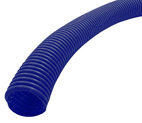  [AUSTRALIA] - Electriduct 3/8" Split Wire Loom Tubing Polyethylene Flexible Conduit (0.37 Inch OD) - 20 Feet - Blue