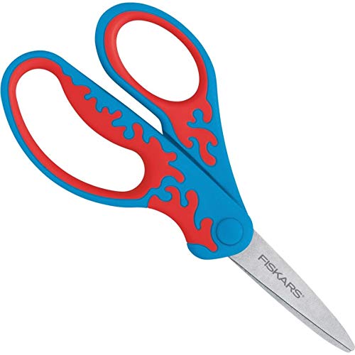  [AUSTRALIA] - Fiskars Softgrip Left-handed Pointed-tip Kids Scissors (5") 94337097J - Assorted color