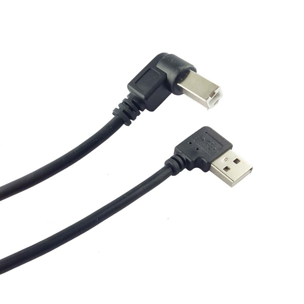Seadream 2Pack USB 2.0 Right Angle A/B Cable,Right-Angle USB 2.0 Printer Cable,1 Foot - LeoForward Australia