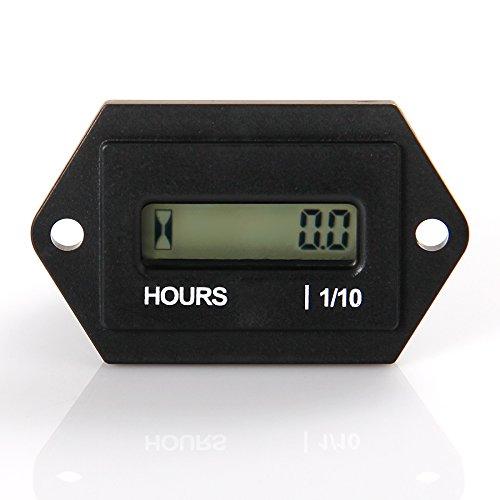  [AUSTRALIA] - Runleader Digital LCD Hour Meter, AC 86V to 230V, Total Hours Resettable, Use For ZTR Lawn Mower Tractor Generator Golf cart Club car Scrubber Marine ATV Motor Compressor and other Powered Equipment