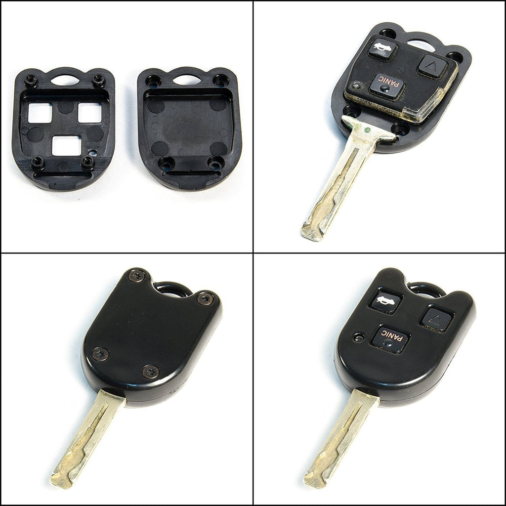 STAUBER Best Lexus Key Shell Replacement - HYQ1512V, HYQ12BBT - NO Locksmith Required Using Your Old Key and chip! - Black - LeoForward Australia