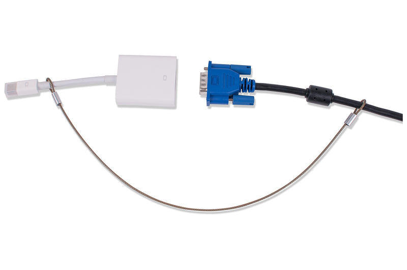  [AUSTRALIA] - Universal CableTether - Cable Tethers (4 Pack) - Adjustable, Pre-Assembled, Secure Conference Display Adapters, Mac Adapters, VGA Adapters