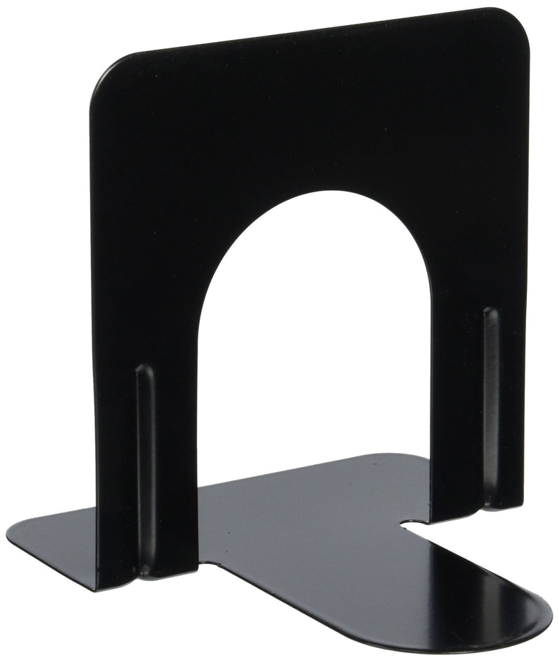  [AUSTRALIA] - Universal Economy Bookends, Standard, 4 3/4 x 5 1/4 x 5, Heavy Gauge Steel, Black, 1 Pair (UNV54051)