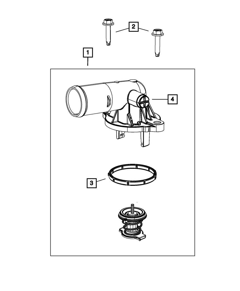 Genuine Mopar Thermostat Housing - LeoForward Australia