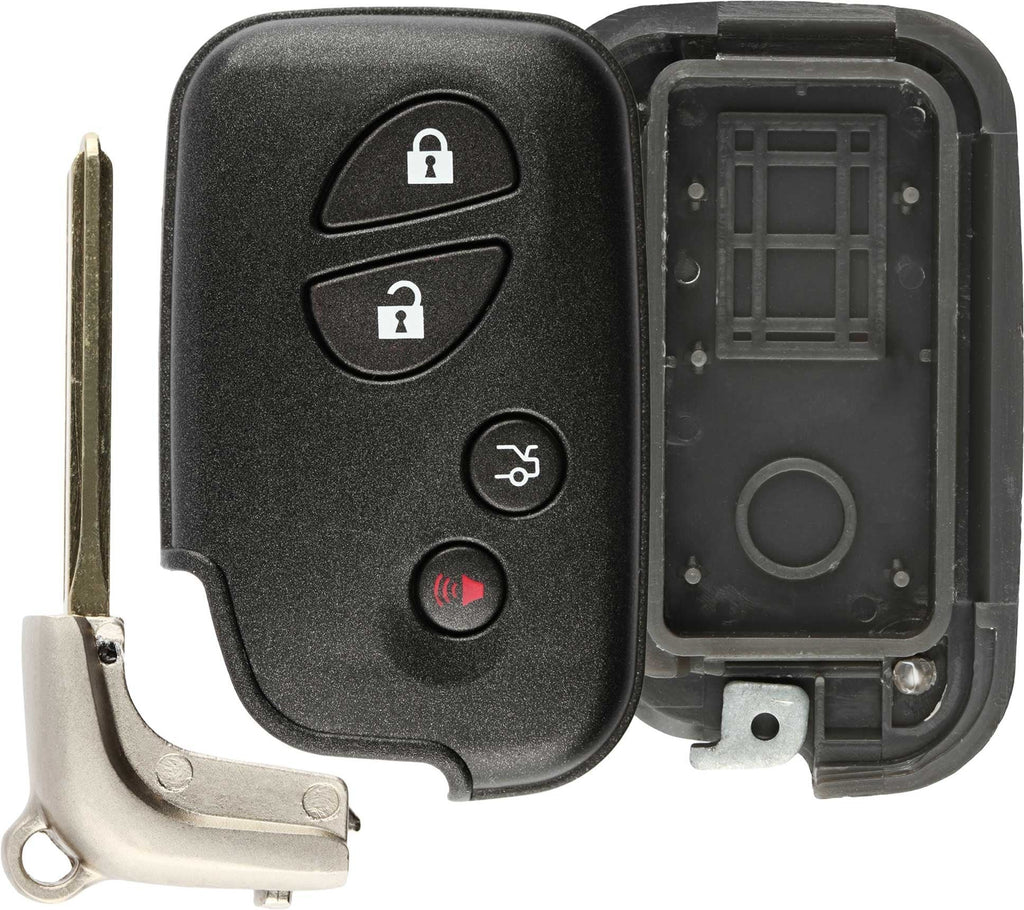  [AUSTRALIA] - KeylessOption Keyless Entry Remote Key Fob Car Smart Key Shell Case Button Cover Replacement