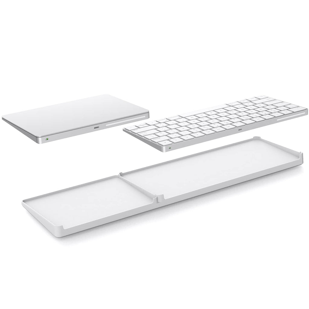  [AUSTRALIA] - Bestand Keyboard Stand for Apple Magic Trackpad 2 and Apple Wireless Keyboard - Trackpad and Keyboard NOT Included White