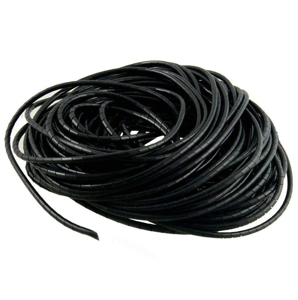  [AUSTRALIA] - 4mm Spiral Wire Wrap Tube PC Manage Cable for Computer Car Wire Cover Sleeve, 33M Length 4mm OD 33M
