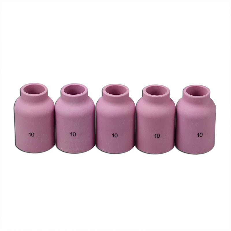  [AUSTRALIA] - 53N88 TIG Alumina Nozzle Gas Lens Fit SR DB WP 17 18 26 TIG Welding Torch 5pk