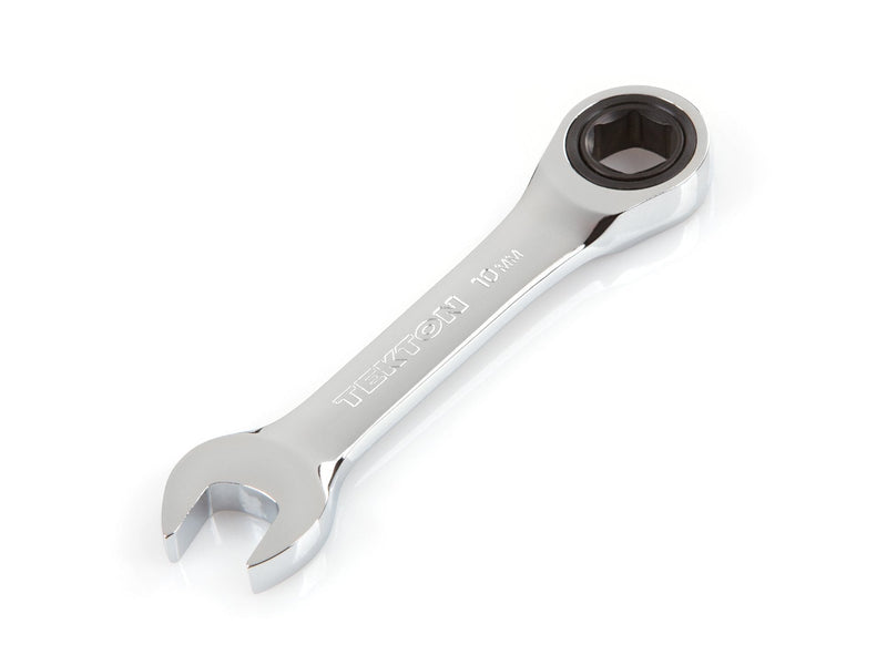  [AUSTRALIA] - TEKTON WRN50110 Stubby Ratcheting Combination Wrench, 10 mm