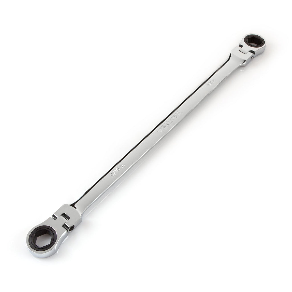  [AUSTRALIA] - TEKTON WRN77007 Extra Long Flex-Head Ratcheting Box End Wrench, 9/16-Inch x 5/8-Inch