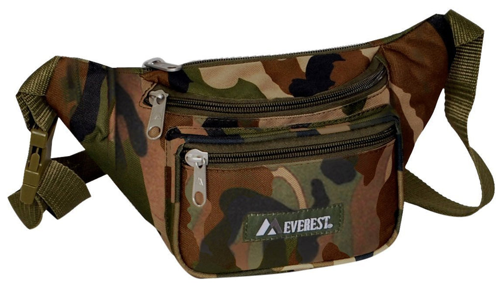 Everest Woodland Camo Waist Pack, One Size,C044KD-CAMO - LeoForward Australia