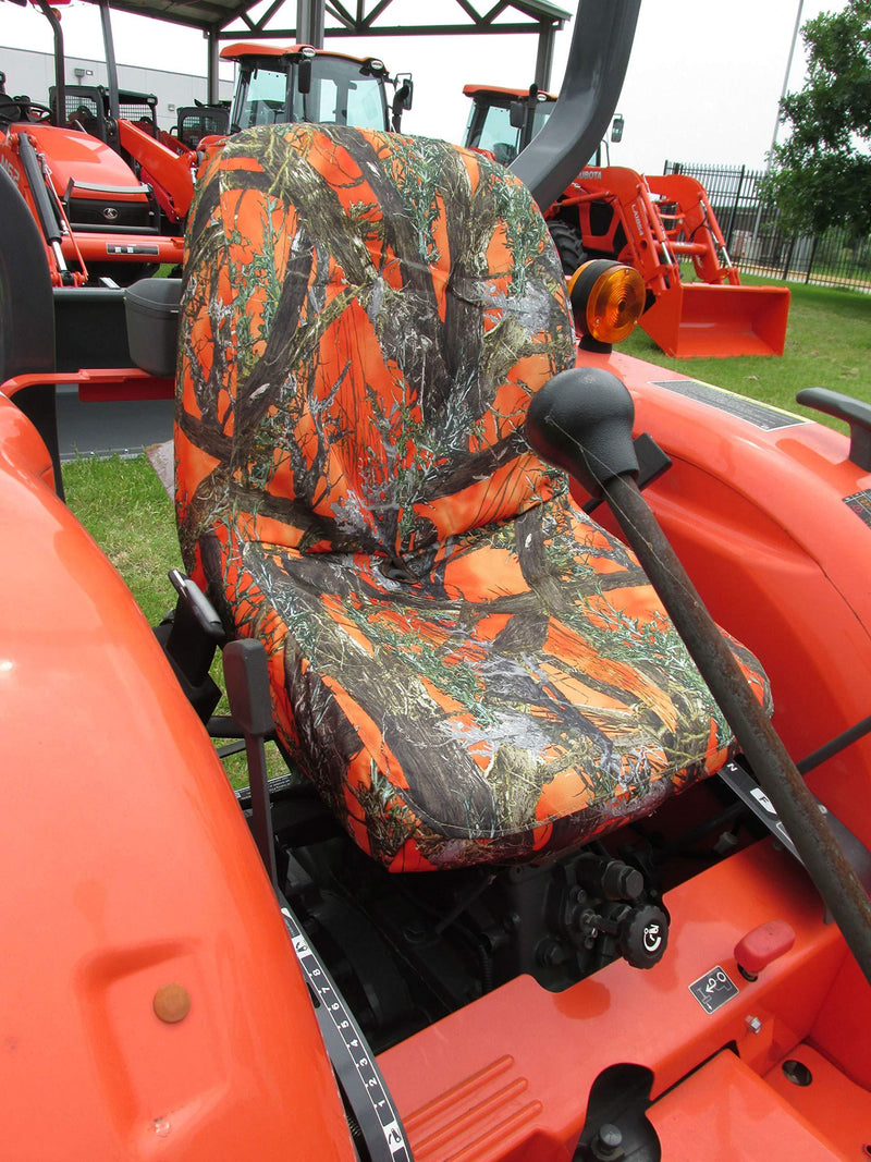  [AUSTRALIA] - Durafit Seat Covers, Kubota Tractor L3301,L3901,L4701 in Orange Camo Endura MC2 Orange