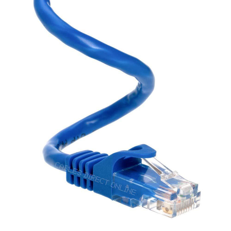 Cables Direct Online Snagless Cat6 Ethernet Network Patch Cable Blue 100 Feet 100ft - LeoForward Australia
