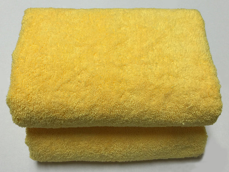  [AUSTRALIA] - UTowels 36in x 25in Yellow LARGE Plush Drying Microfiber Towels (2 Pieces) 2 Pieces