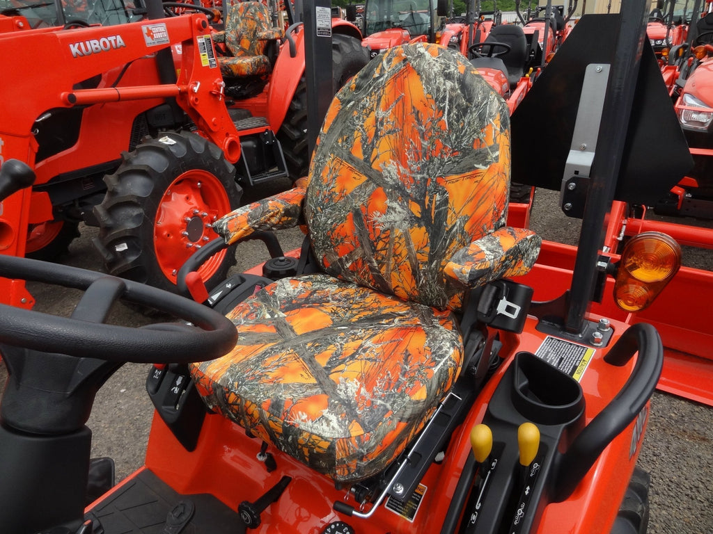  [AUSTRALIA] - Durafit Seat Covers, KU06 MC2 Seat Covers for Tractor BX 2370 in Orange Camo