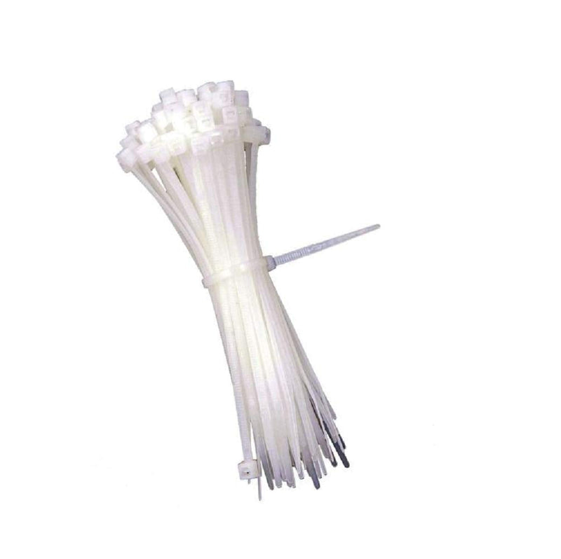  [AUSTRALIA] - BuyCableTies 6" Miniature Style Indoor Cable Ties - 18 lb Rated - Made in USA - Natural/Clear - 1000 per bag 6" - 1,000 pack