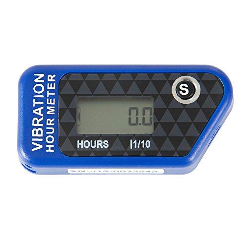  [AUSTRALIA] - Runleader HM016B Vibration Activated Wireless Digital Hour Meter Hour Meter for Air Compressor Generator jet ski Lawn Mower Motocycle Marine ATV outboards Chainsaw and other small engines(blue)