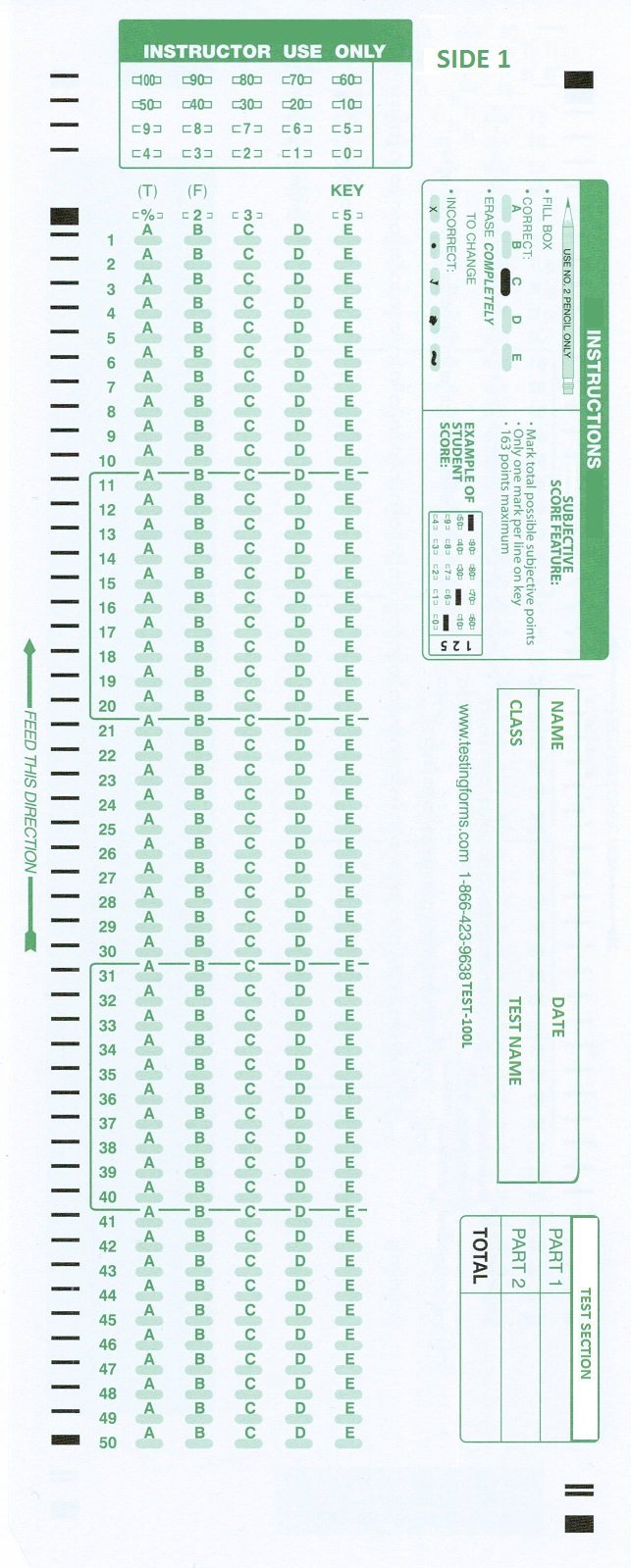  [AUSTRALIA] - TEST-100L 882 E Lovas Compatible Testing Forms (25 Sheet Pack) 25 Sheet Pack TEST-100L