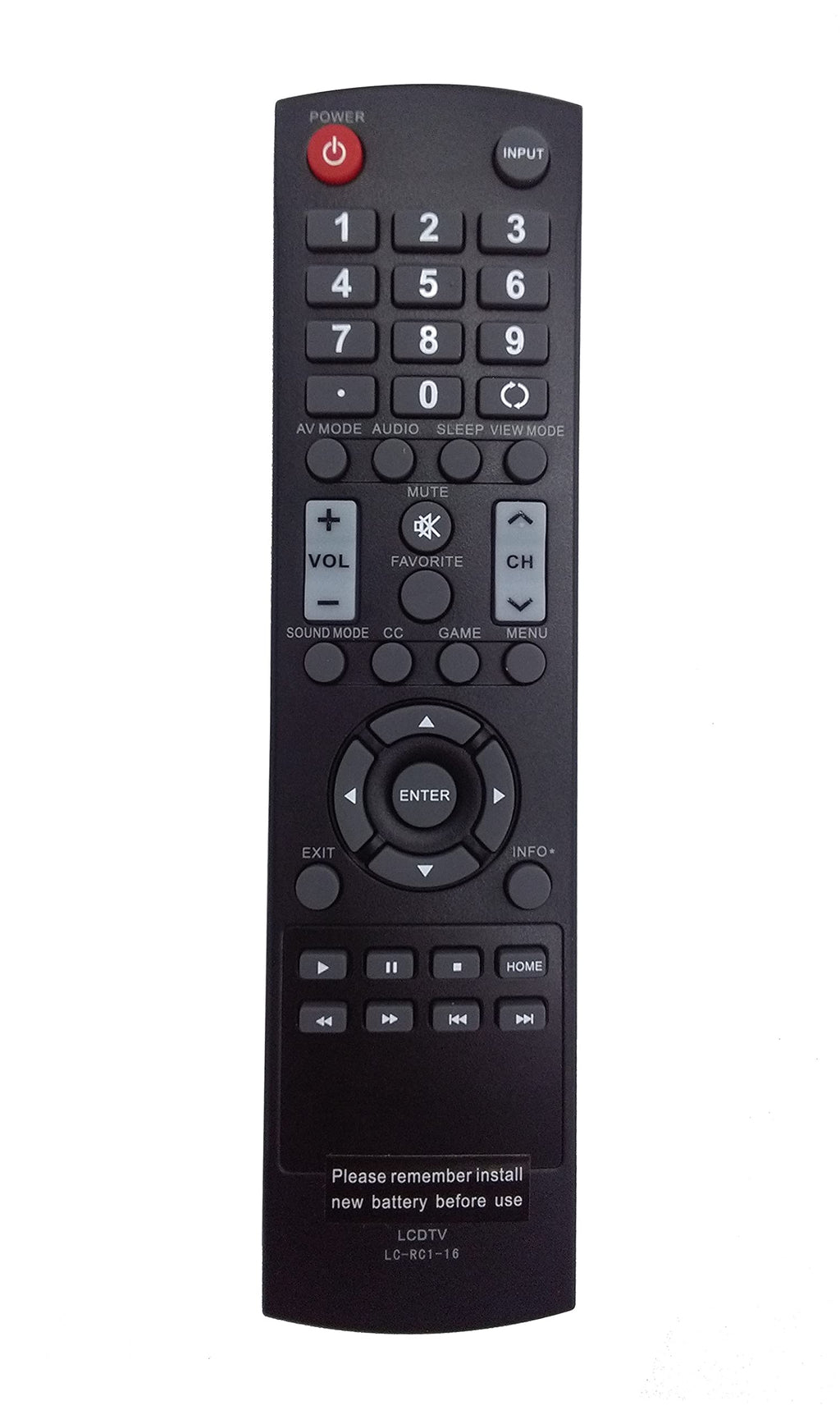 LC-RC1-16 Replace Remote fit for Sharp TV LC-50LB370U LC-32LB370U LC-32LB370 LC-32LB261U LC-42LB261U LC-50LB261U LC-32LB150U LC-42LB150U LC-50LB150U LC-43LB370U - LeoForward Australia