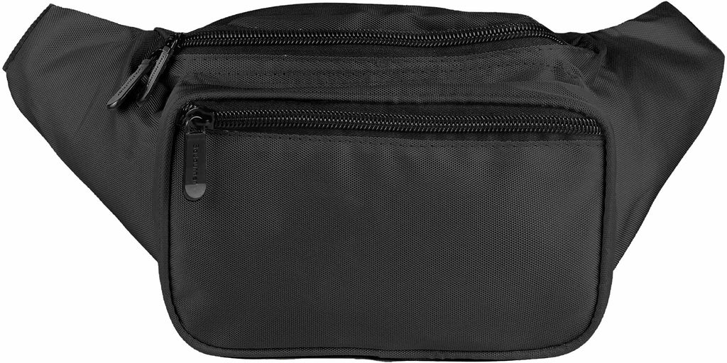 SoJourner Black Fanny Pack - Packs for men, women | Cute Festival Waist Bag Fashion Belt Bags Solid Black - LeoForward Australia