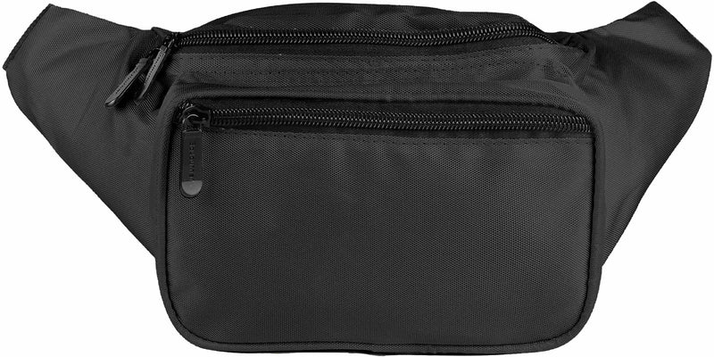 SoJourner Black Fanny Pack - Packs for men, women | Cute Festival Waist Bag Fashion Belt Bags Solid Black - LeoForward Australia