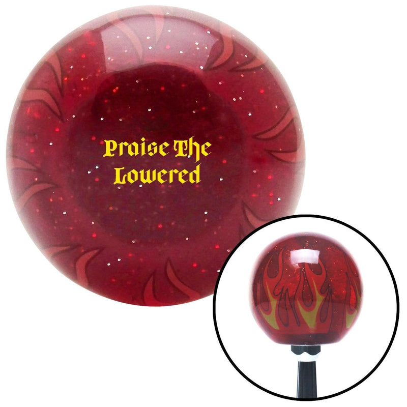  [AUSTRALIA] - American Shifter 297466 Shift Knob (Yellow Praise The Lowered Red Flame Metal Flake with M16 x 1.5 Insert)